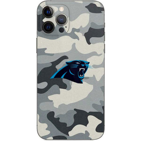 NFL Carolina Panthers Camo iPhone 12 Pro Skin